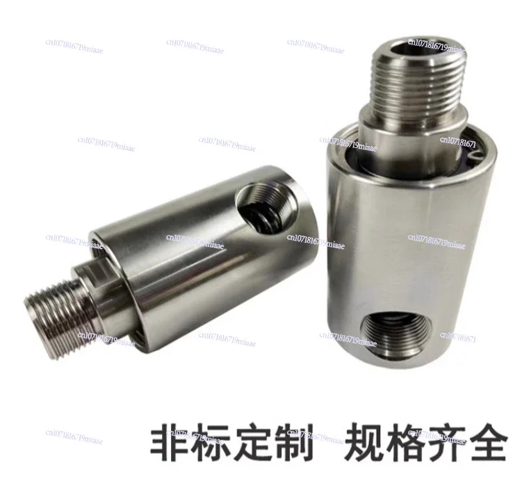 Stainless steel corrosion-resistant 360-degree high-speed high-pressure low-pressure water-passing hydraulic oil one-way rotary