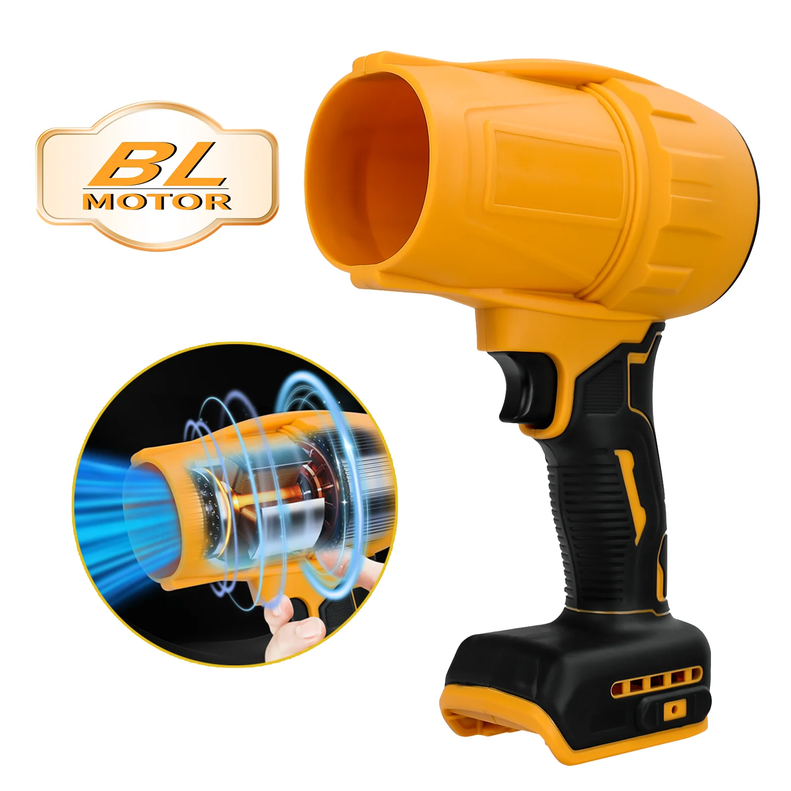 

Brushless Turbo Jet Fan 30000RPM Handheld Cordless Electric Air Blower Dust Snow Removal Tool for Dewalt 20V Battery(No Battery)