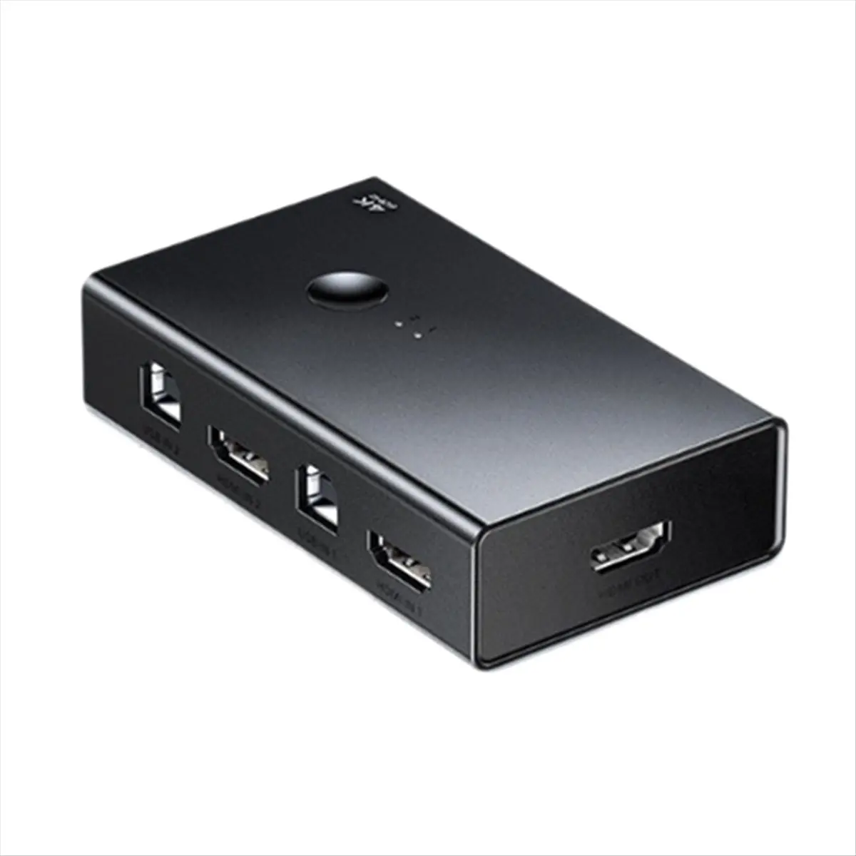 N86R -Compatible KVM Switch 4K@60Hz USB 2.0 Switcher 2 in 1 Out for Printer Monitor Mouse 2 PCs Sharing 1 Device Splitter