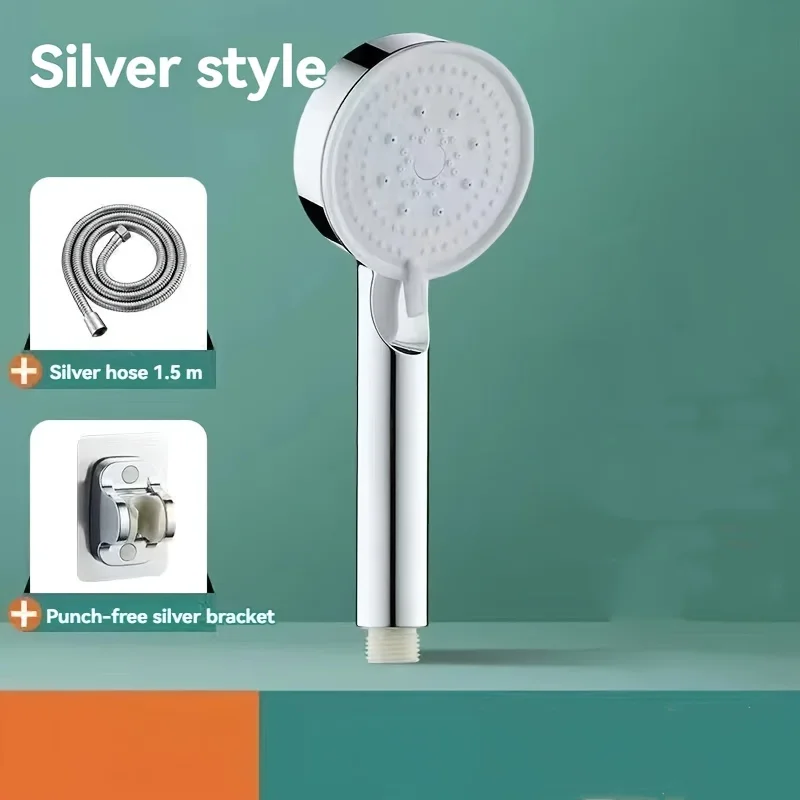 5 Mode Pressure Boost Shower Head Multifunction Adjustable Large Water Yield Shower Nozzle Massage Shower Bathroom image 3