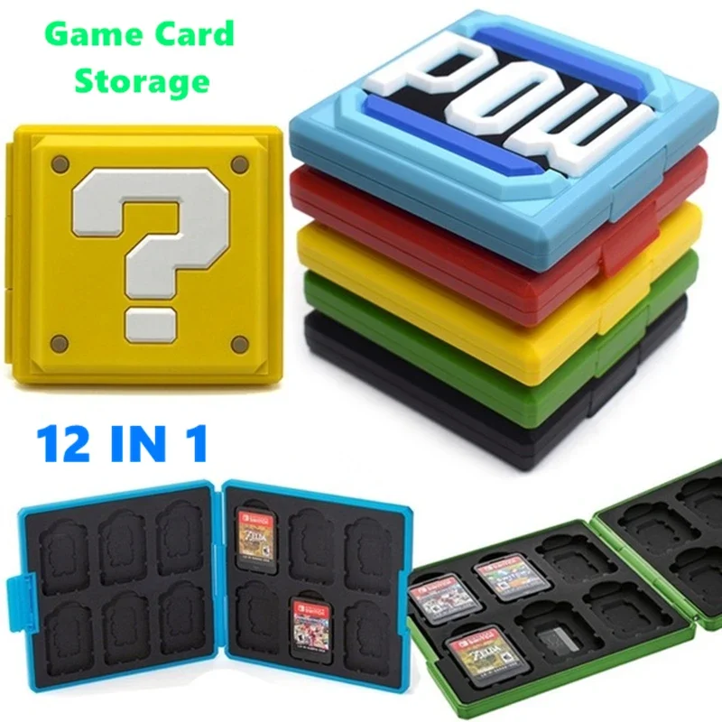 12 in 1 voor Switch OLED Hard Game Card Case Opbergdoos Game Cartridge Case voor NS Switch Games voor Micro SD-geheugenkaarten