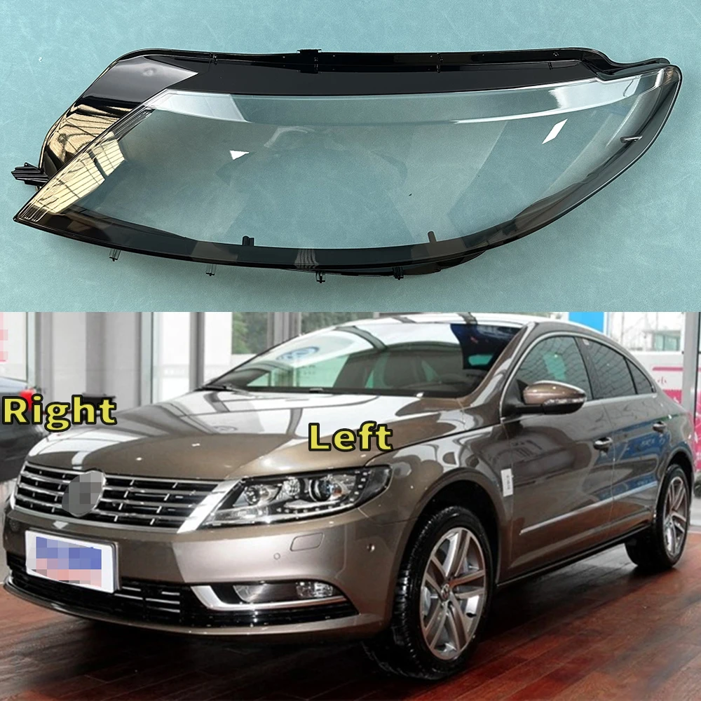 

For Volkswagen VW CC 2013 2014 2015 2016 2017 2018 Headlamp Transparent Lampshade Shell Masks Headlight Cover Lens Plexiglass