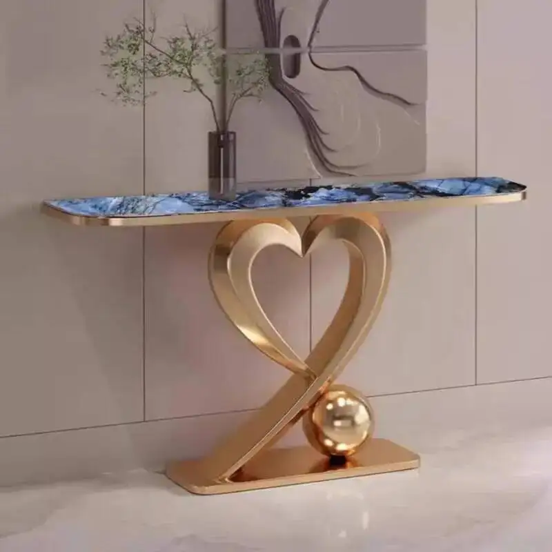 

Эстетический дизайн консольного стола, гламурный металлический консольный столик для прихожей, винтажный роскошный Tisch Wohnzimer, мебель для дома, красота
