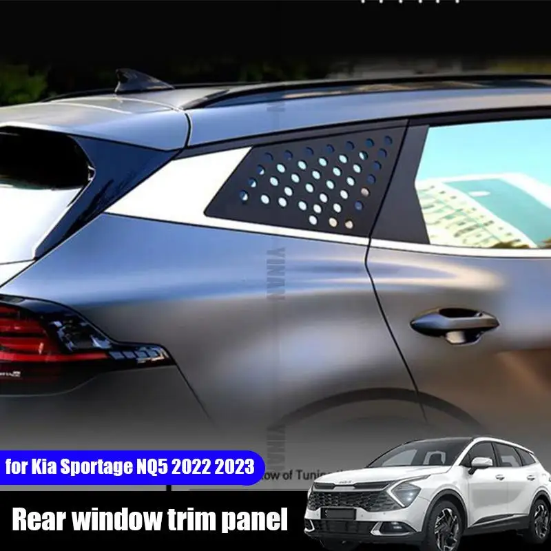 for Kia Sportage NQ5 2022 2023 rear window personalized decorative sticker covering ABS car sticker refitting car exterior