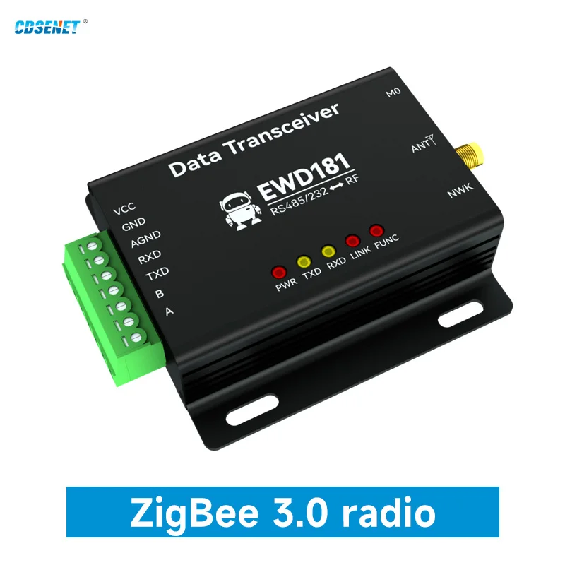Zigbee3.0 RS485 RS232 Modem CDSENET EWD181-Z20(232/485) Ad Hoc Network Coordinator Router Self Networking Program Low Power