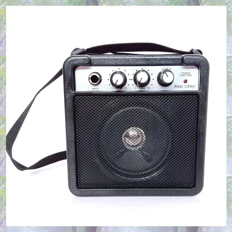 1 шт., 5 Вт, мини-гитарный усилитель, динамик, черный АБС-пластик с регулировкой громкости и тона, Overdrive