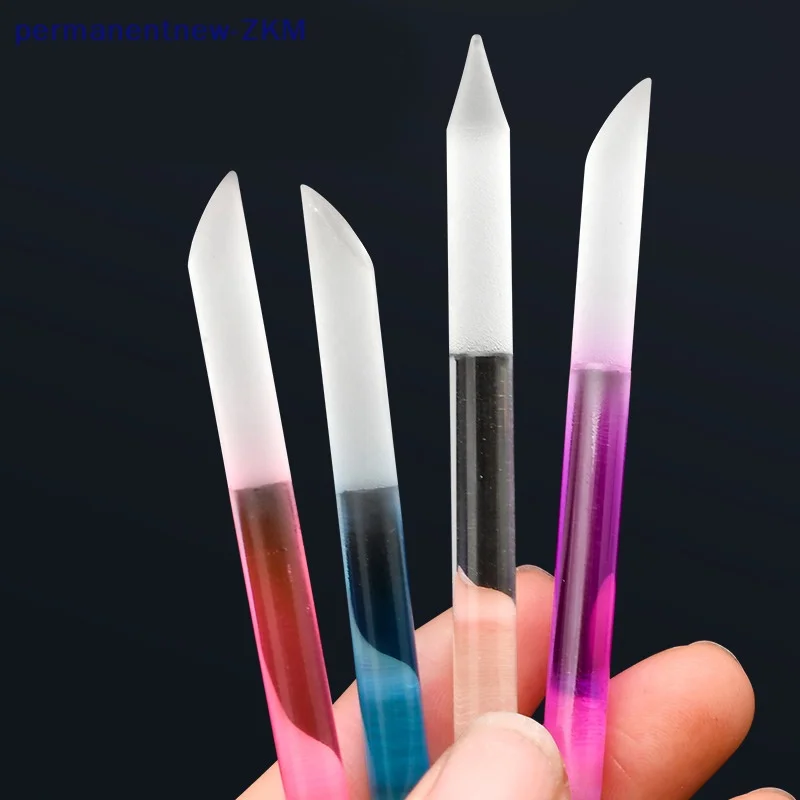 3/1Pcs Glass Cuticle Pusher Double Sided Crystal Glass Nail Files Manicure Pedicure Precision Filing Cuticle Remover