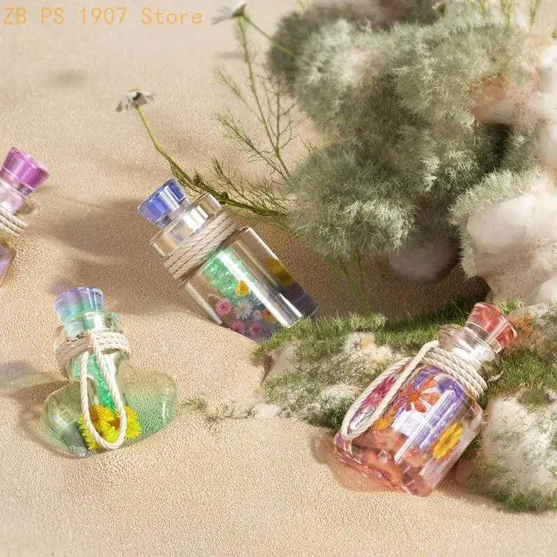 

Drift Bottle Silicone Mold DIYs Crystal Epoxy Resin Star Heart Wishing Bottle 55KA