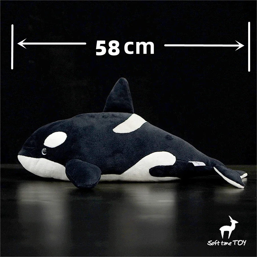 Killer Whale High Fidelity Anime Cute Plushie Orcinus Orca Plush Toys Lifelike Animals Simulation Stuffed Doll Kawai Toy Gifts