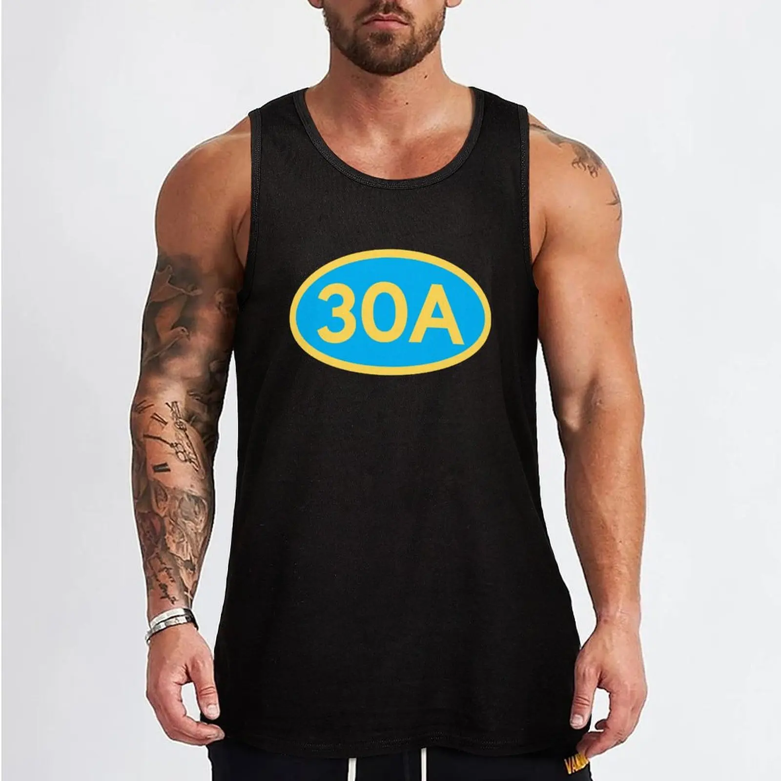 CafePress 30A Florida Emerald Coast Oval Bumper, Tank Top cotton t-shirts man sleeveless vests bodybuilding t-shirt