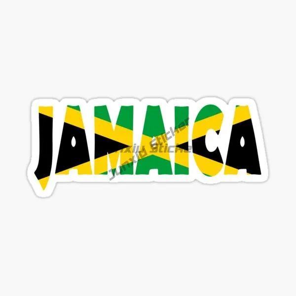 Jamaica Flag Creative Sticker for Covered Scratch Decorate Car Window Truck Motorcycle Bicycle Van Wall Helmet Decal Accessories