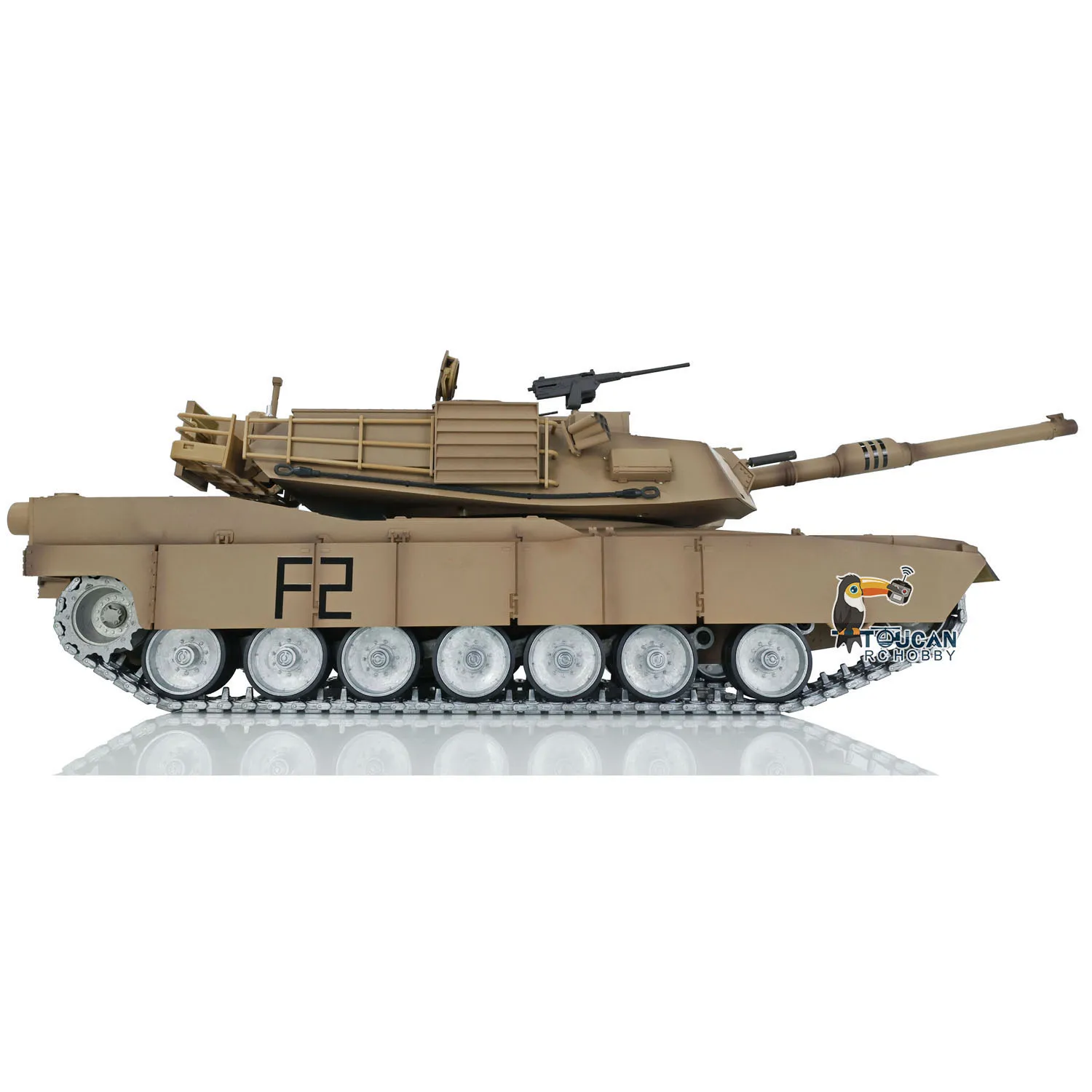 

Henglong 1/16 RC Tank Abrams 3918 360° Turret 7.0 Customize Barrel Recoil Metal Tracks Wheels Exciting Play Model TH17803-SMT7