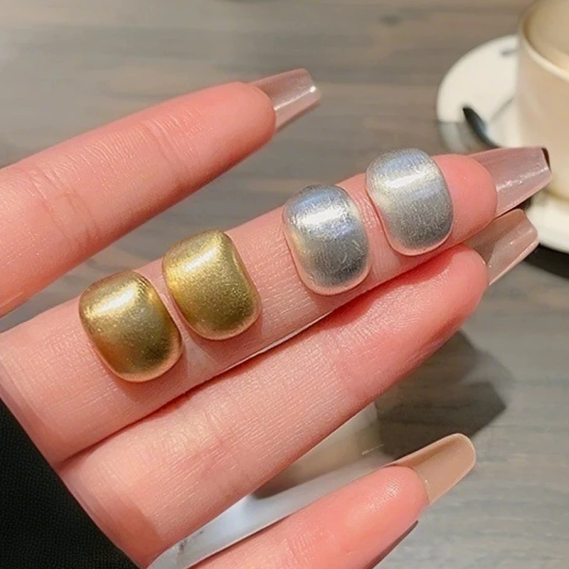 Smooth Brushed Surface Bean Stud Earrings Golden Silver Color Metal Tiny Bend C Shape Earrings for Women Simple Retro Jewelry