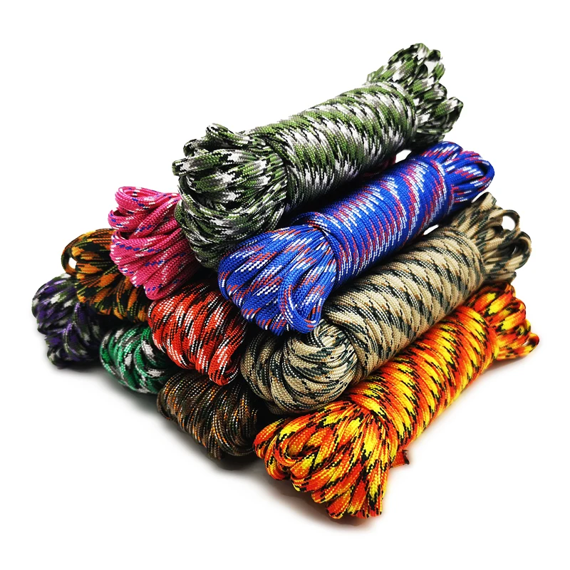 Corde Paracord 550 - 4mm - Plusieurs Longueurs (5m, 15m, 30m) - Kit De Survie Outdoor