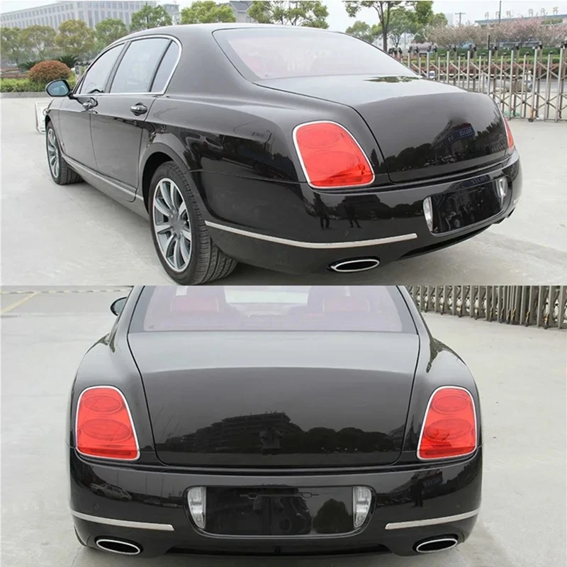 Electroplated Bright Strip Tail Light Frame Rear Light Sticker For Bentley GT 6.0 12-15 Bentley Decoration Accessories