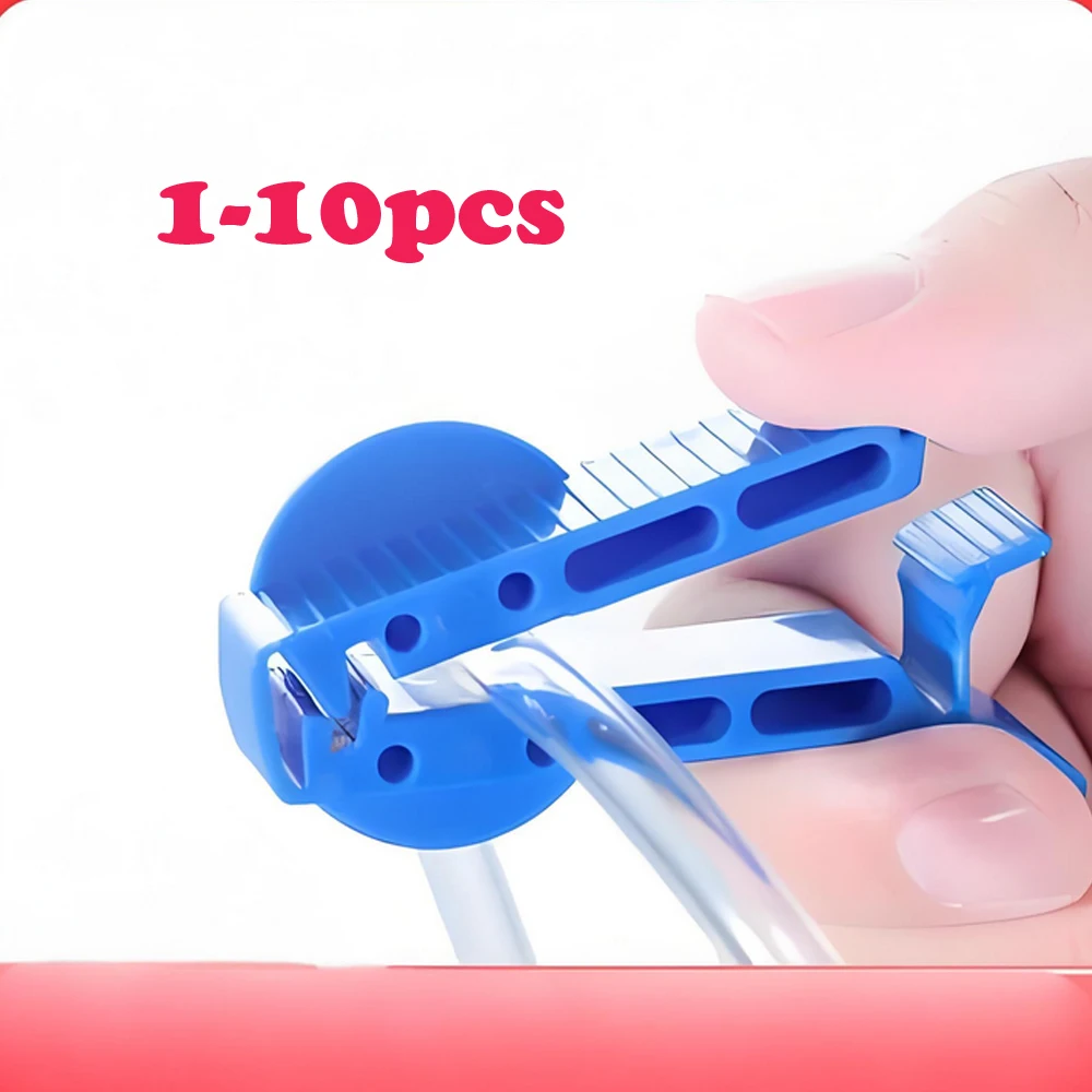 

1-10pcs Peritoneal Flow Control Clips Peritoneal Clips Tube Fastener Clip Peritoneal Dialysis Accessories Drainage Bag Tube Clip