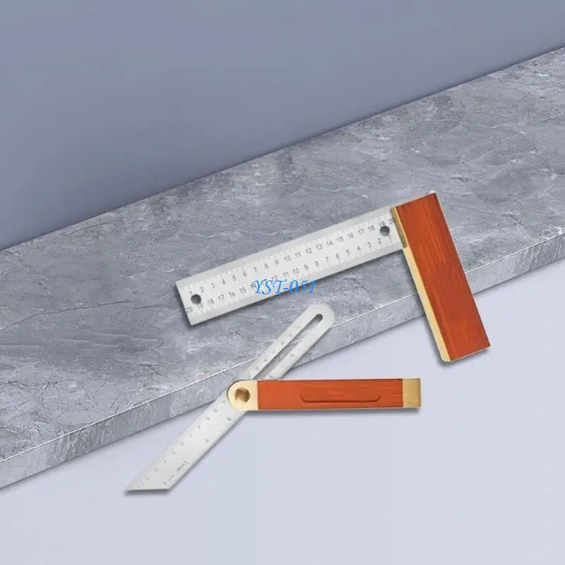 

E15A Woodworking Measuring set Bevel Angles Finders with Square Rule Multifunction Angles Measuring Tool for Accurate Carpentry
