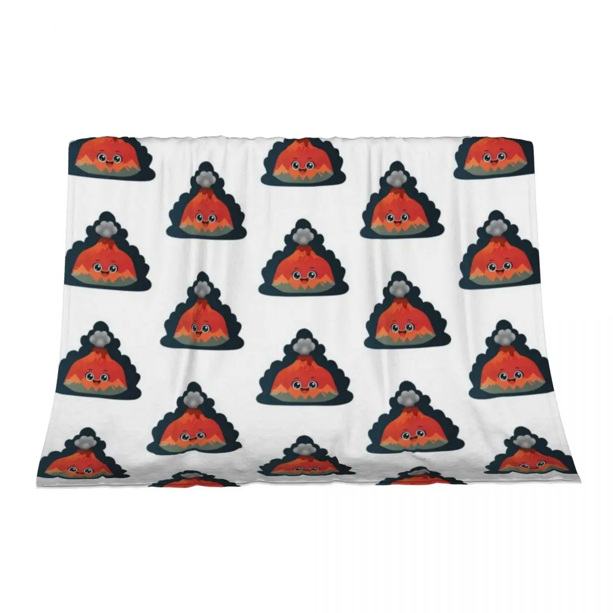 

Happy Volcano Throw Blanket Giant Sofa anime Plaid on the sofa halloween Blankets