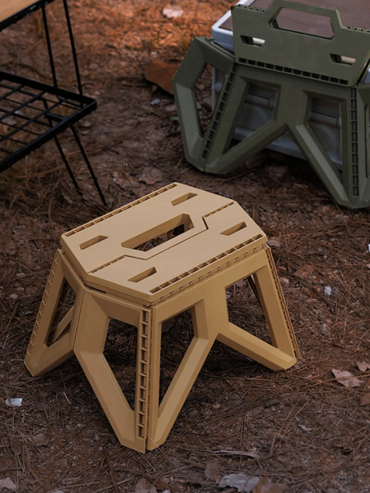 Portable folding stool for home and outdoor use