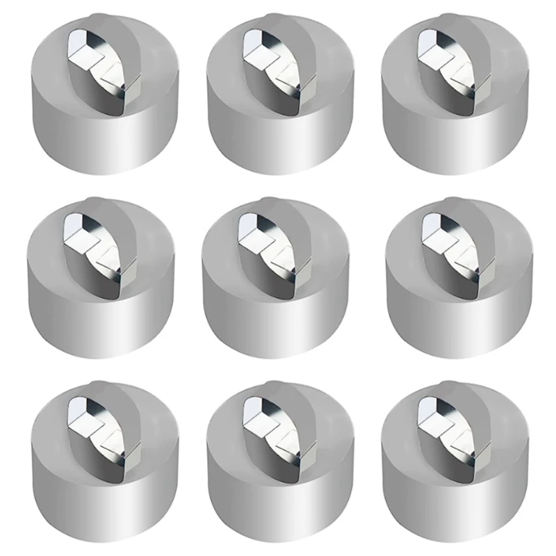 9 Pack 3.15 Inch Stainless Steel Cake Ring Molds Round Ring Mold Round Small Cake Ring For Cooking With Pusher