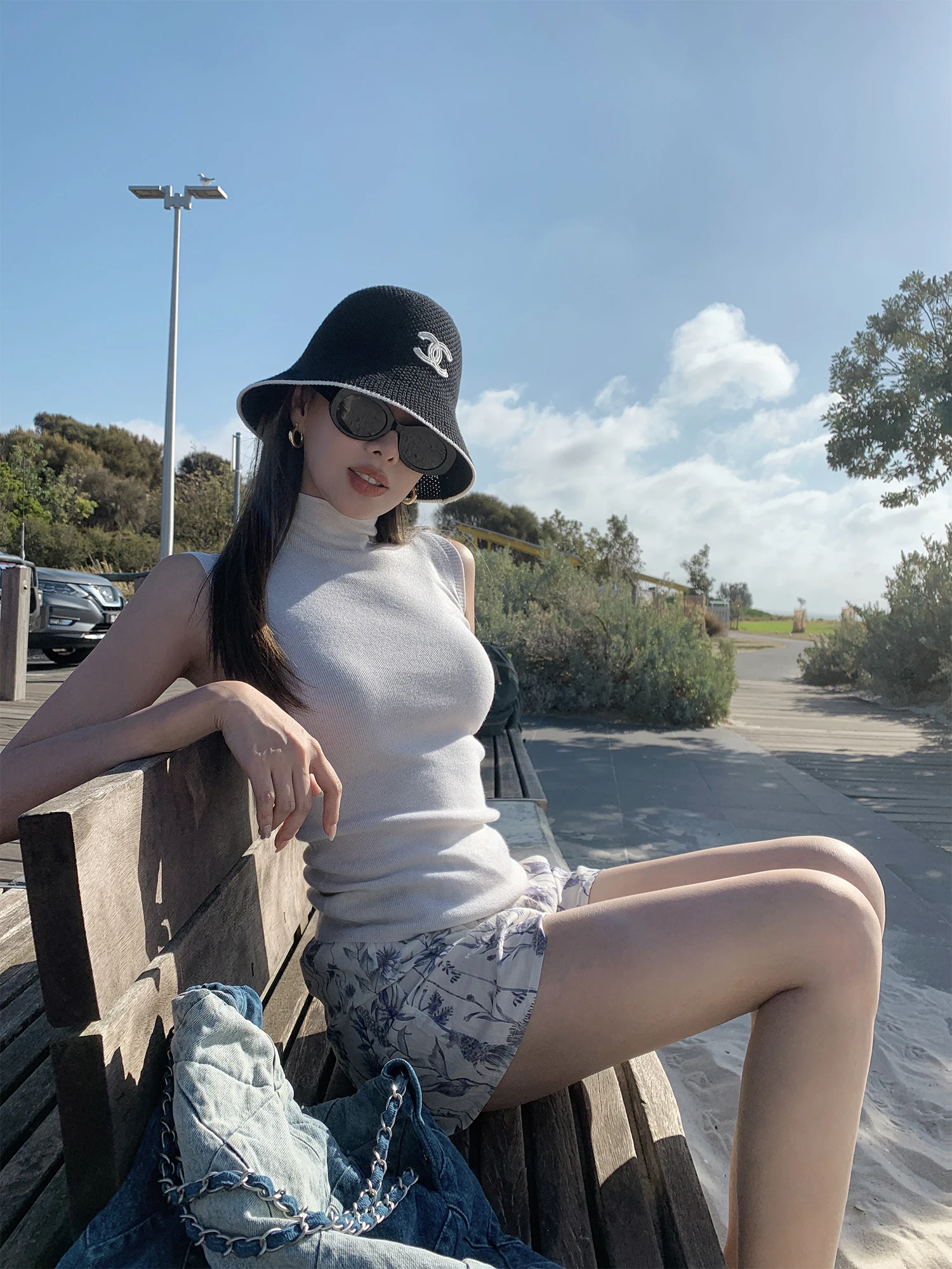 

Вязаный жилет iwei Qiang из шерстяной смеси с бисером и пайетками, весна-лето, женская базовая майка-топ для повседневной носки, облегающий крой