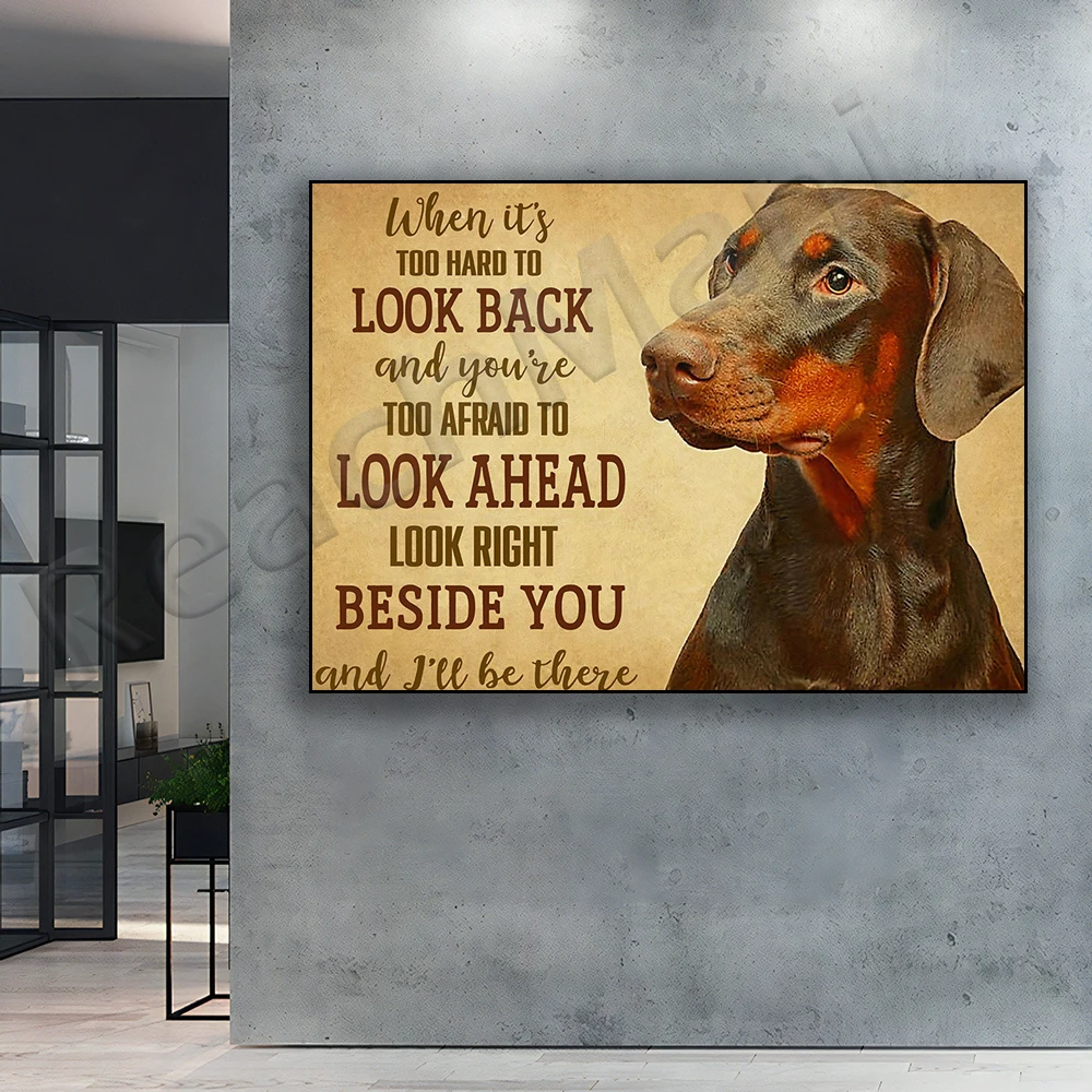 look ahead, look right dog poster, dachshund poster, dachshund print, dachshund wall art, animal dog wall art, love dog print