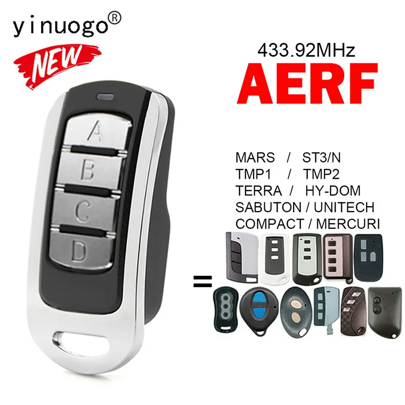 

AERF MARS ST3/N TMP1 TMP2 TERRA HY-DOM SABUTON UNITECH COMPACT MERCURY Пульт дистанционного управления для гаража, 433,92 МГц, плавающий код