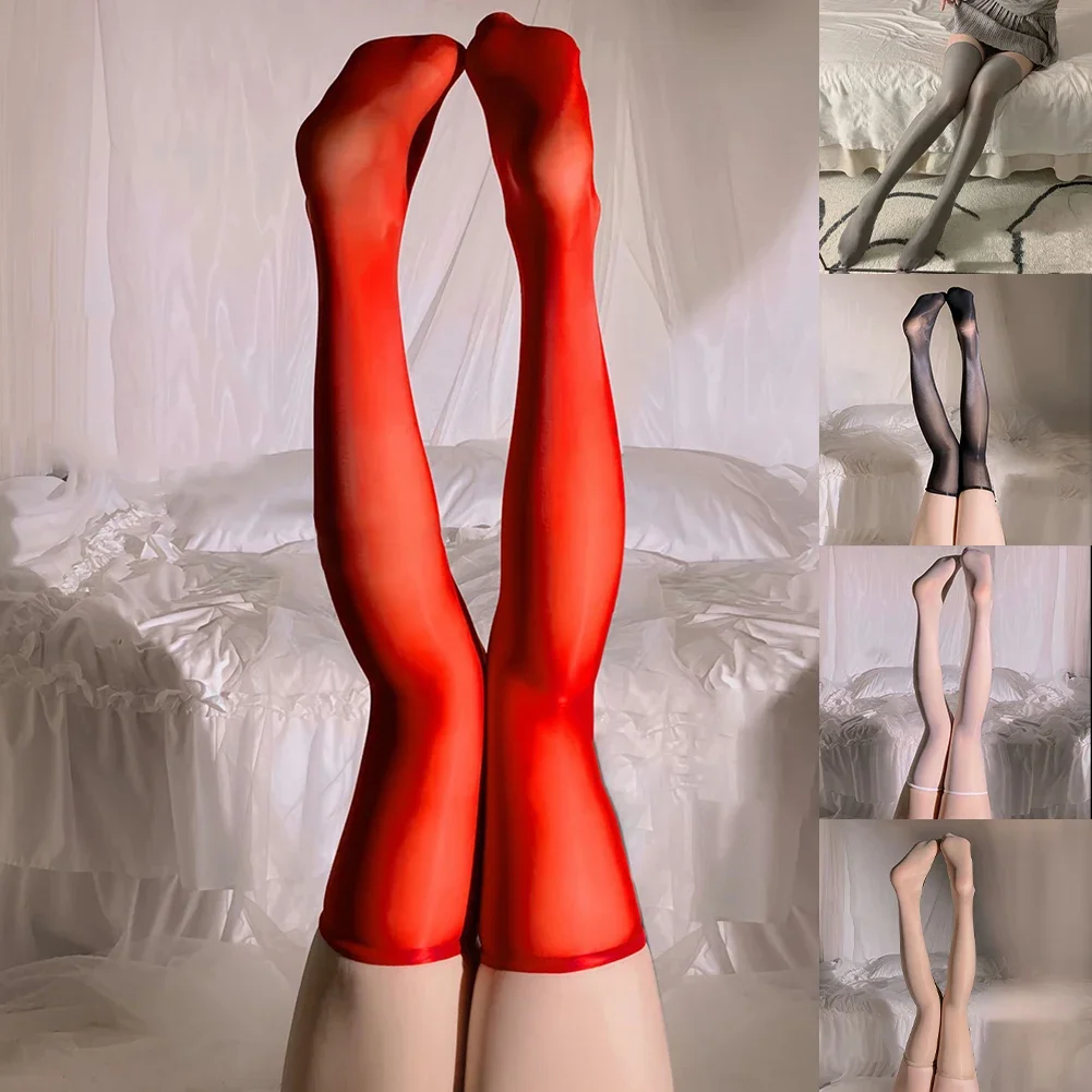 Clubbing eventos vermelho senhora meias de alta elasticidade meias góticas meias transparentes aplicáveis para o sexo feminino