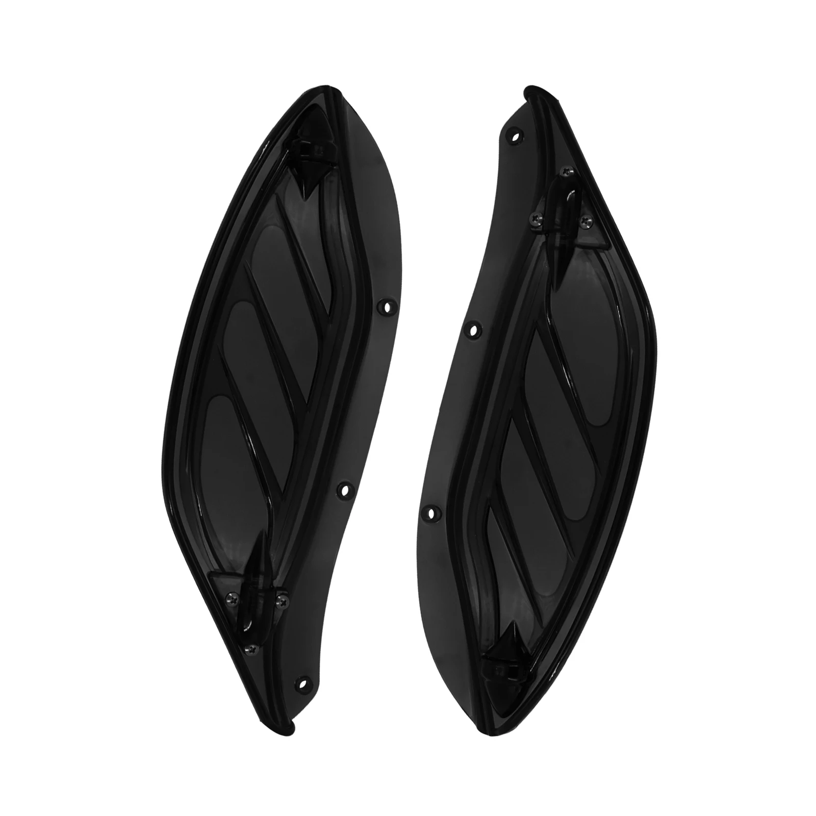 Parabrisas ajustable ABS para motocicleta, Deflector de aire de ala lateral, carenado para Harley Touring Electra Glide Street Glide CVO 1996-2013