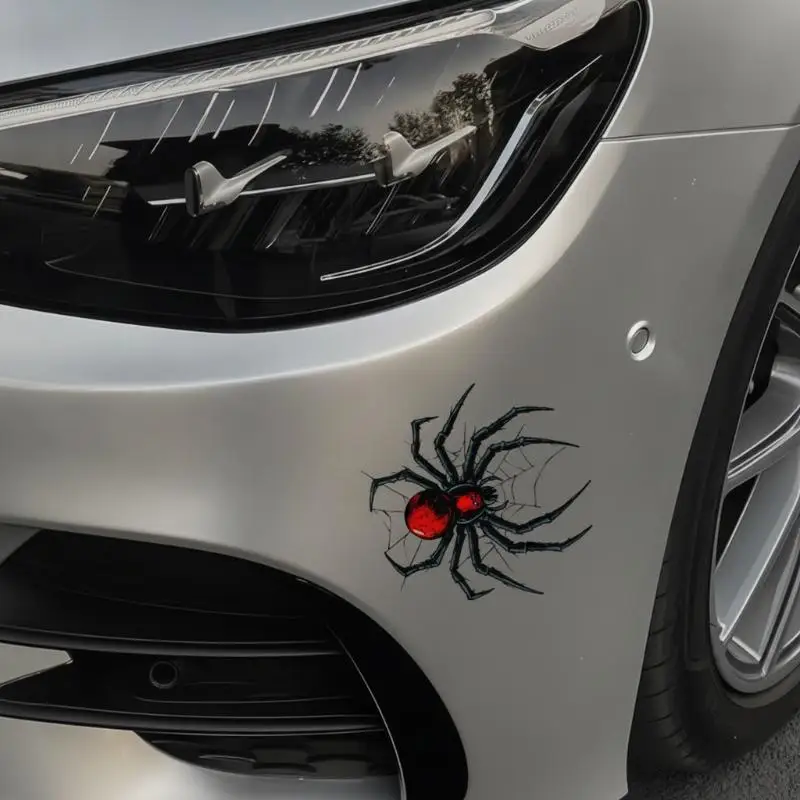 Waterproof DIY Motorbike Side Panels Fuel Tank Fairing Scooter Vinyl Decals Cool Animal Decoration 3D Spider Motorcycle Stickers