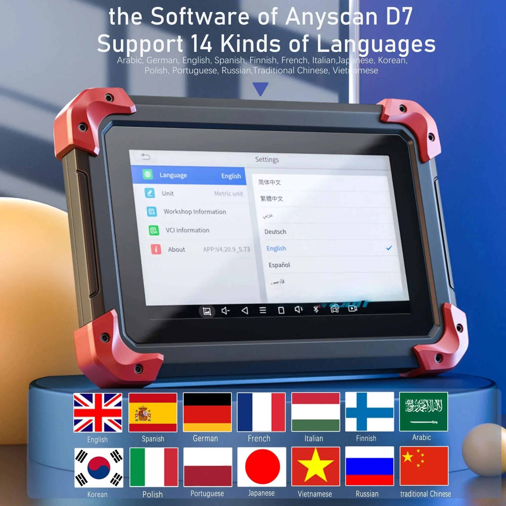 Il più recente XTOOL D7 Automotive All System Code Reader Programmatore chiave OBDII Scanner Xtool Strumenti diagnostici automatici PK MK808 CRP909E