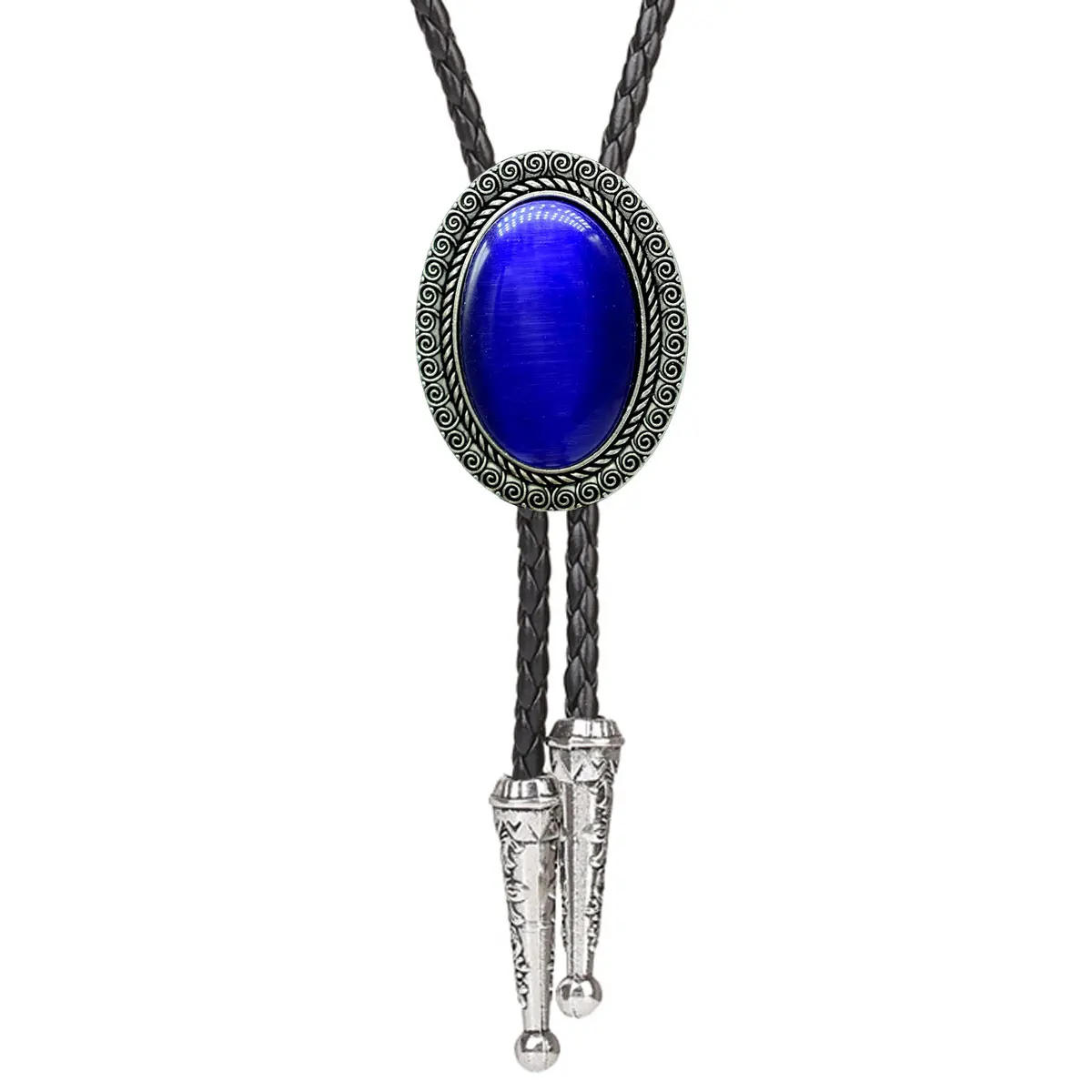 Accessorio per cravatta alla moda con cravatta Bolo in pietra malang retrò Sue Che per uomini alla moda