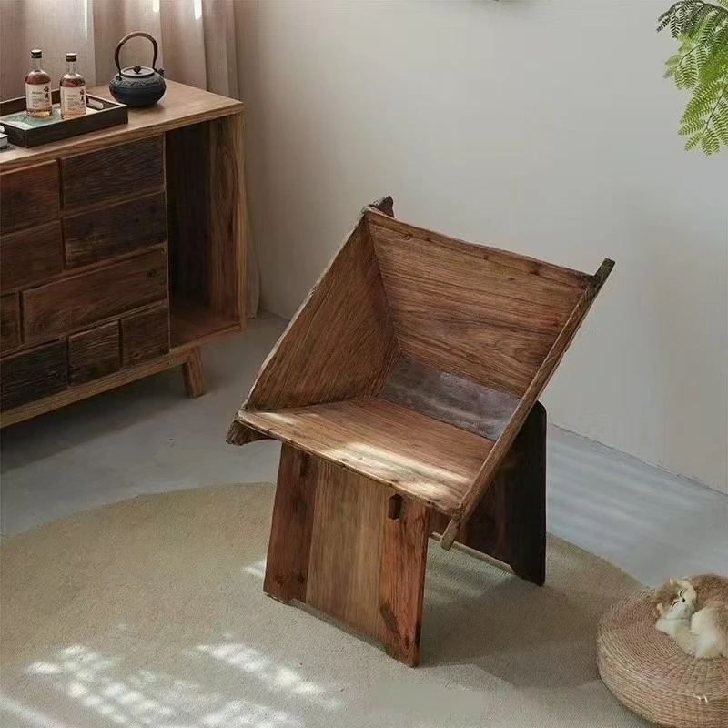 

Ветер старый вяз спинка стул ретро дом балкон досуг B & B отель столовая гостиная из цельного дерева