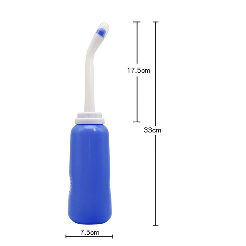 Ręczne mycie w ciąży opryskiwacz Bidet przenośny długa dysza dziecka 500Ml do czyszczenia toalet o dużej pojemności w podróży