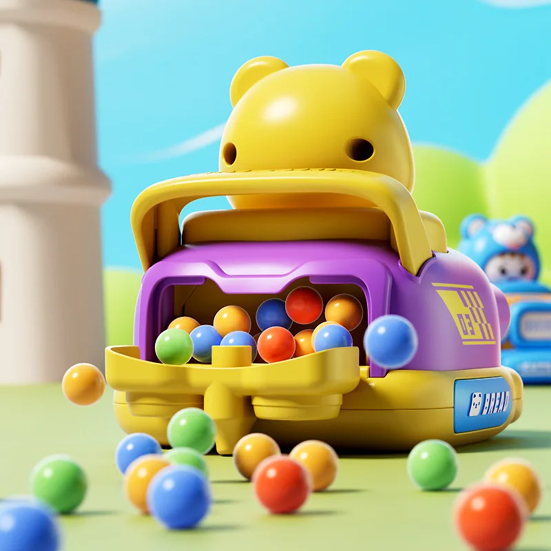 Cartoon Paraurti Auto Giocattolo Per Bambini Puzzle Giocattolo Nuovo Tirare Indietro Auto Divertimento Animale Sveglio Scorrevole Auto Genitore-figlio Interattiva Inerzia Auto