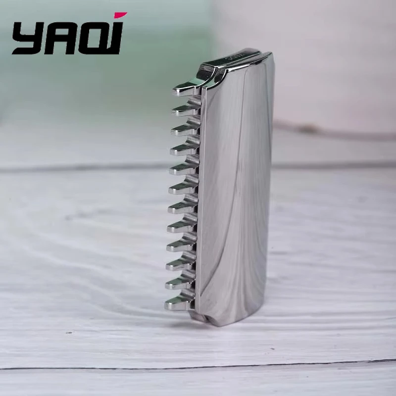 

YAQI Vostok 70DC Safety Razor Head 316 Stainless Steel Polished Dual Comb 0.7mm Blade Gap Men's Traditional Shaving Accessory