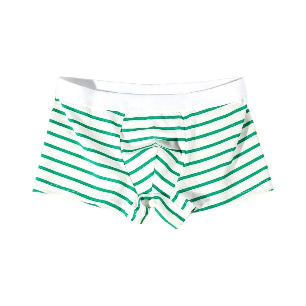 Men Fashion-Stripe Trunks Cott - Pouch Boxer Pouch 评论和价格