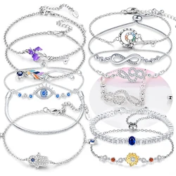 Original Bracelet  Sunflower Star Moon Flower Feather Bracelet Birthday Jewelry Gift For Women Anniversary