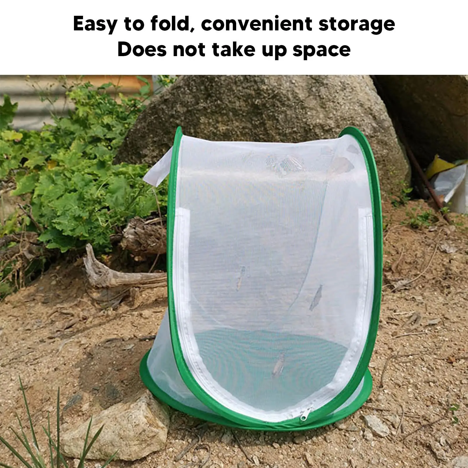 Sturdy Foldable for insect Mesh Cage with Large Opening - Durable Dense Mesh for Feeding & Breeding Bugs