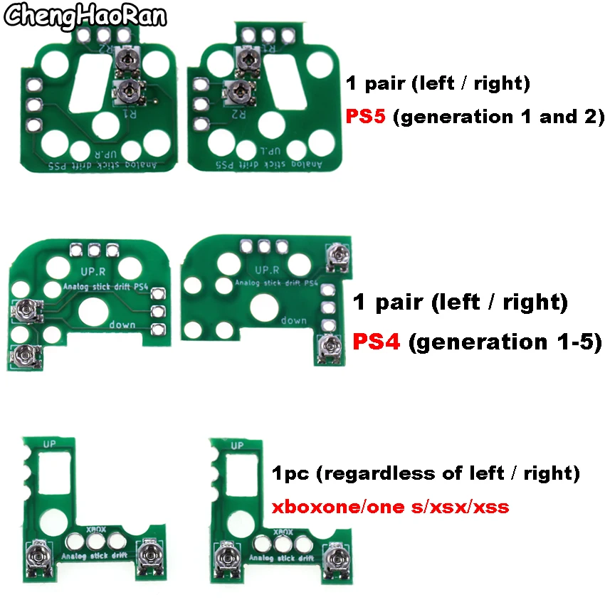 

ChengHaoRan For PS4 PS5 Controller Reset Drift Analogue Thumb Stick Joystick Repair For PS4 PS5 XBOX ONE Calibration Module