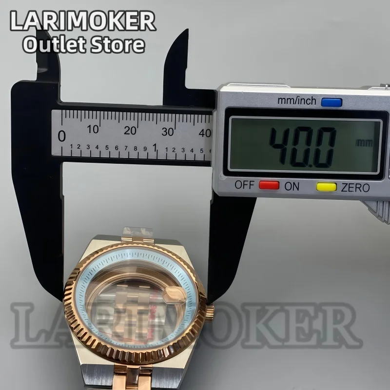 ساعة LARIMOKER 36 ملم 40 ملم للرجال هيكل من الفولاذ المقاوم للصدأ كريستال الياقوت متوافقة مع NH35 PT5000 ملحقات ساعة الحركة