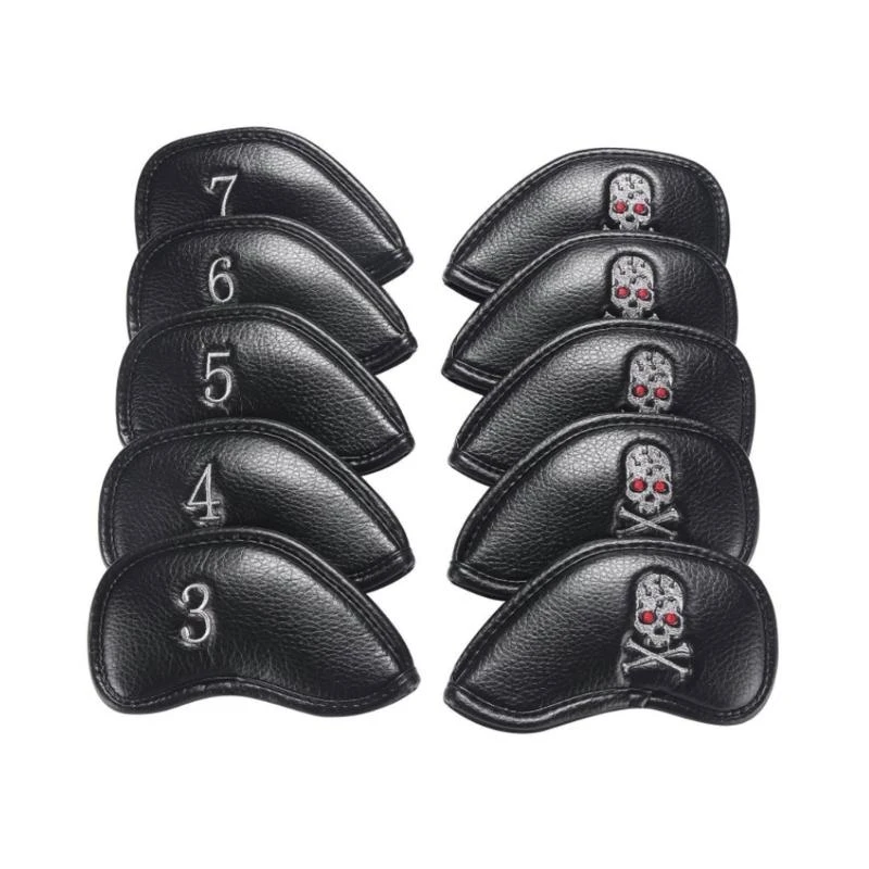 U1JC 10x Synthetic Watertight Golf Iron Head Cover Golf Club Headcover Fit Most Brand