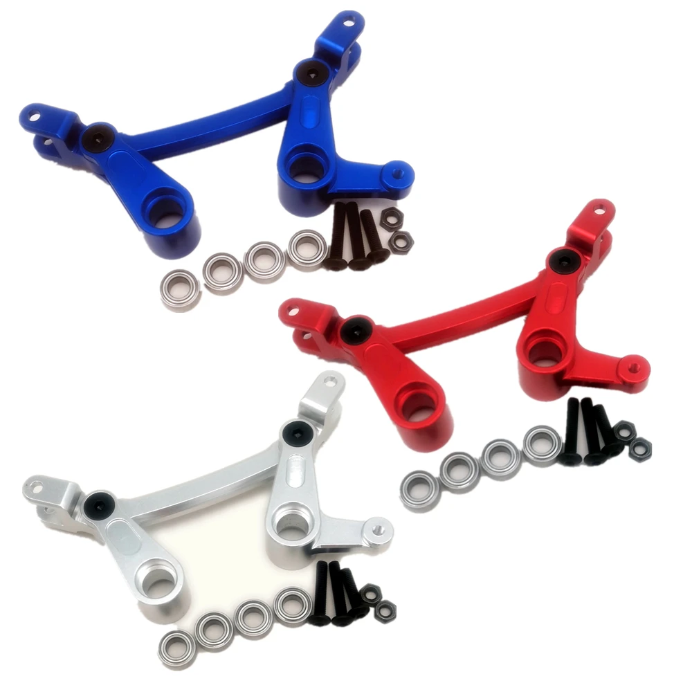 Aluminum Steering Assembly Silver for Arrma 1/10 Big Rock Granite Kraton Outcast Senton 1/8 Typhon AR340132