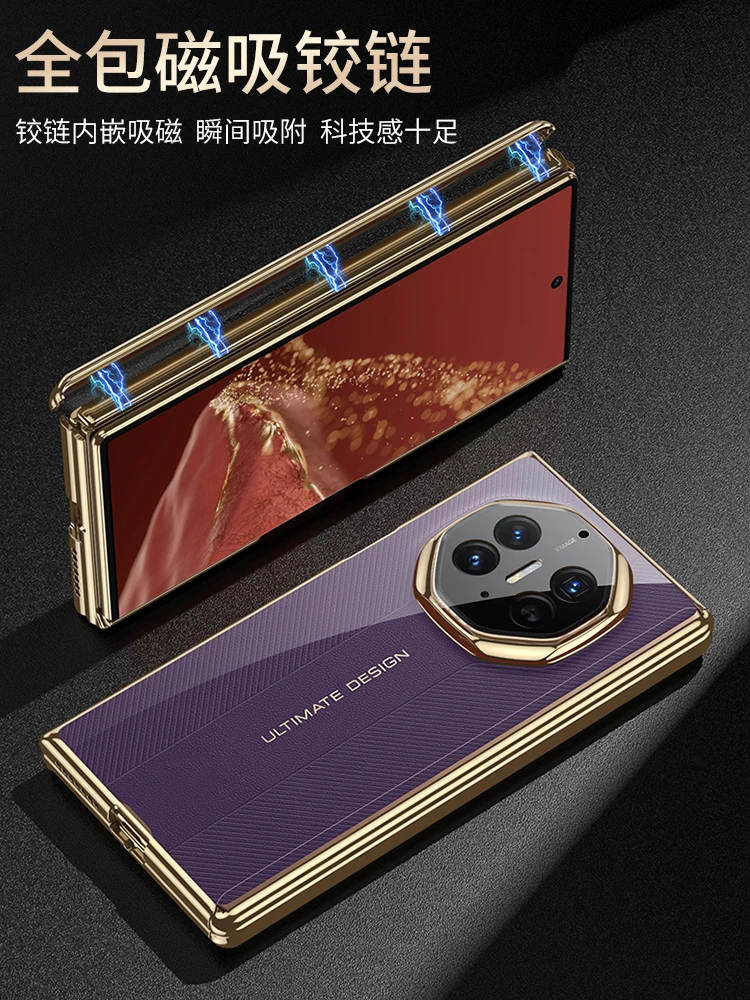 

For Huawei Mate XT XTS Case Gold Plated Side Clear Protective Phone Shell Back Cover