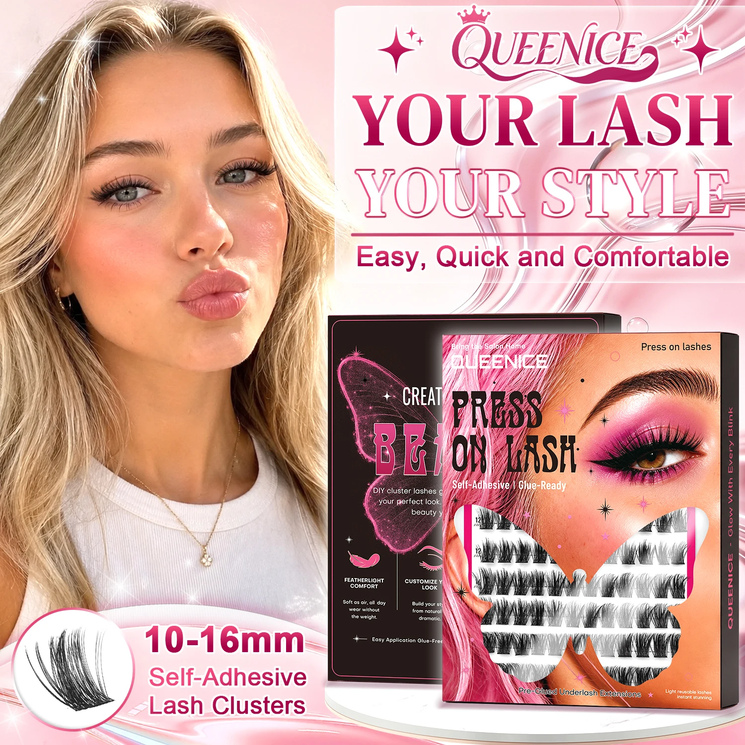 Press On Lash Self-Adhesive La - Anime Cosplay Lashes 评论和价格