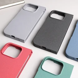 Sandstone Matte Hard PC Flip Phone Case for Google Pixel 9 Pro Fold Ultra Thin Anti-fall Full Protect Bumper for Pixel Fold 2