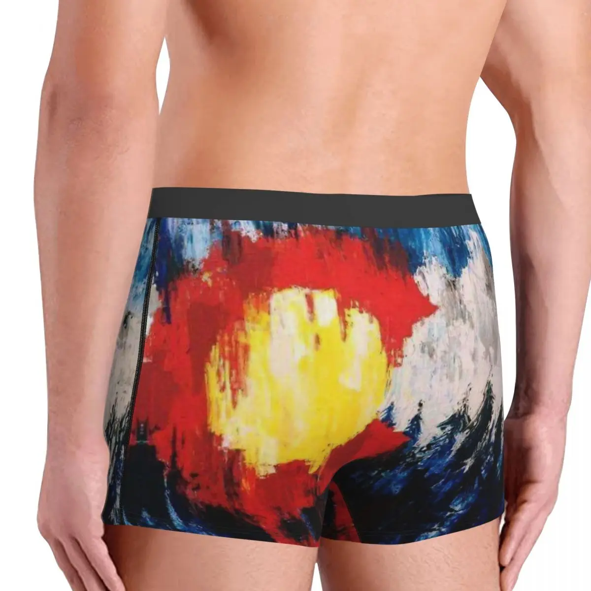 Calzoncillos de la bandera nacional de Colorado Rocky Mountains para hombre, ropa interior transpirable, pantalones cortos ventilados, Calzoncillos Bóxer