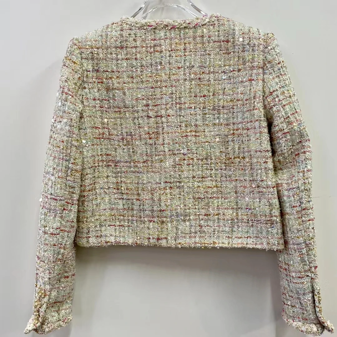 Manteau tissé en laine pour femmes, veste décontractée à la mode