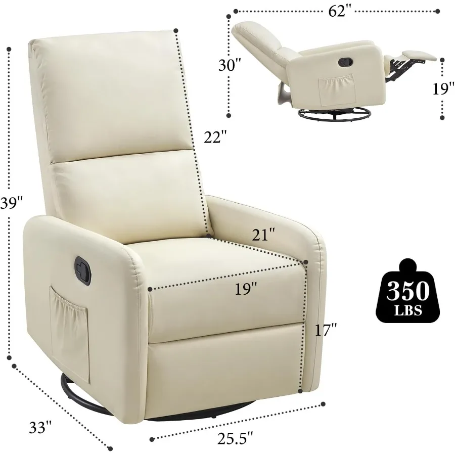 كرسي هزاز طائرة شراعية دوارة للبالغين الحضانة الروك مستلق مريح منجد أريكة واحدة كرسي لغرفة المعيشة #3