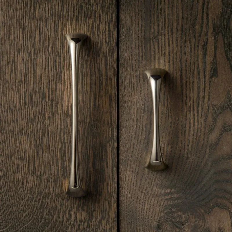 Modern Furniture Pulls Solid Brass Kitchen Cabinet Handles Creative Design Wardrobe Cabinet Knob and Pulls for Kitchen Hardware